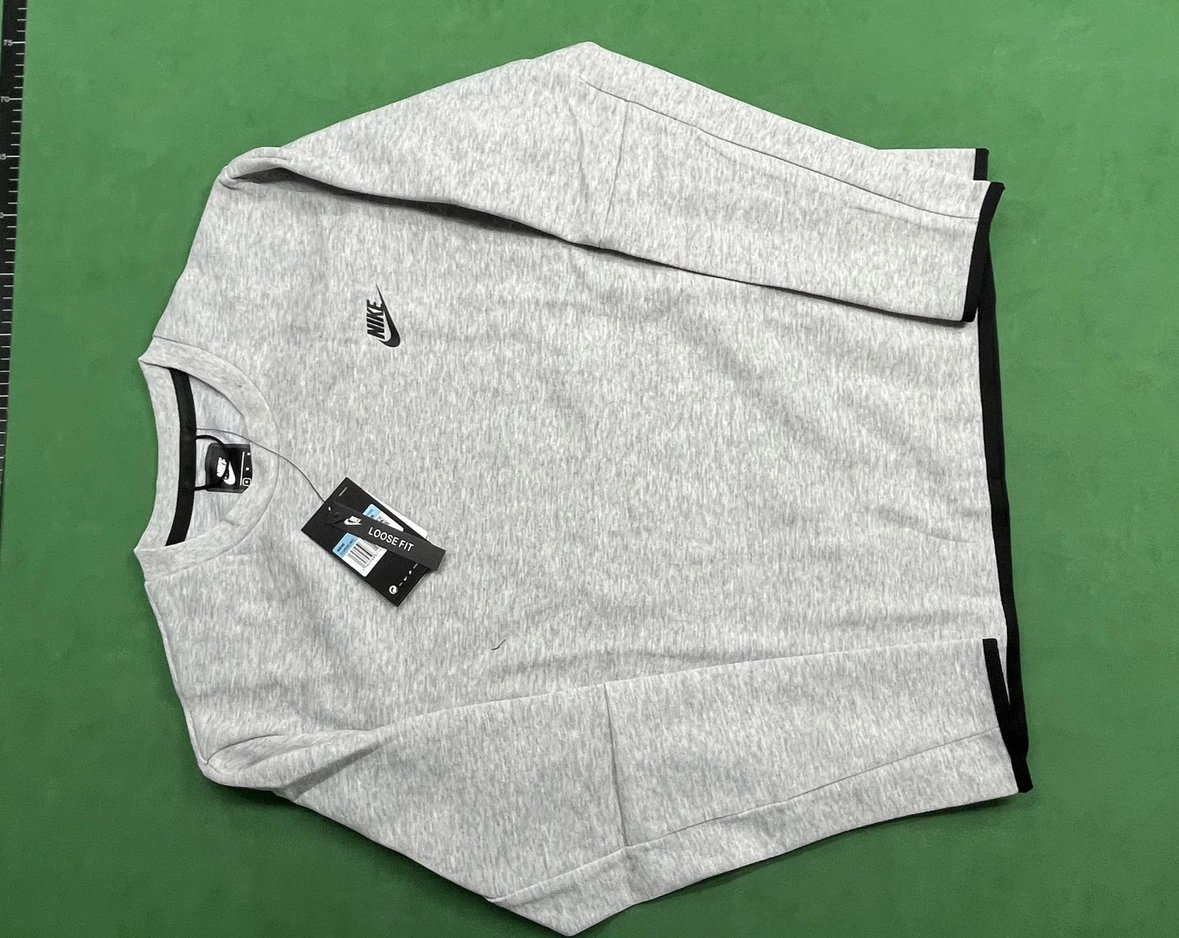Nike Gray Loose Fit Crewneck Sweatshirt for Men