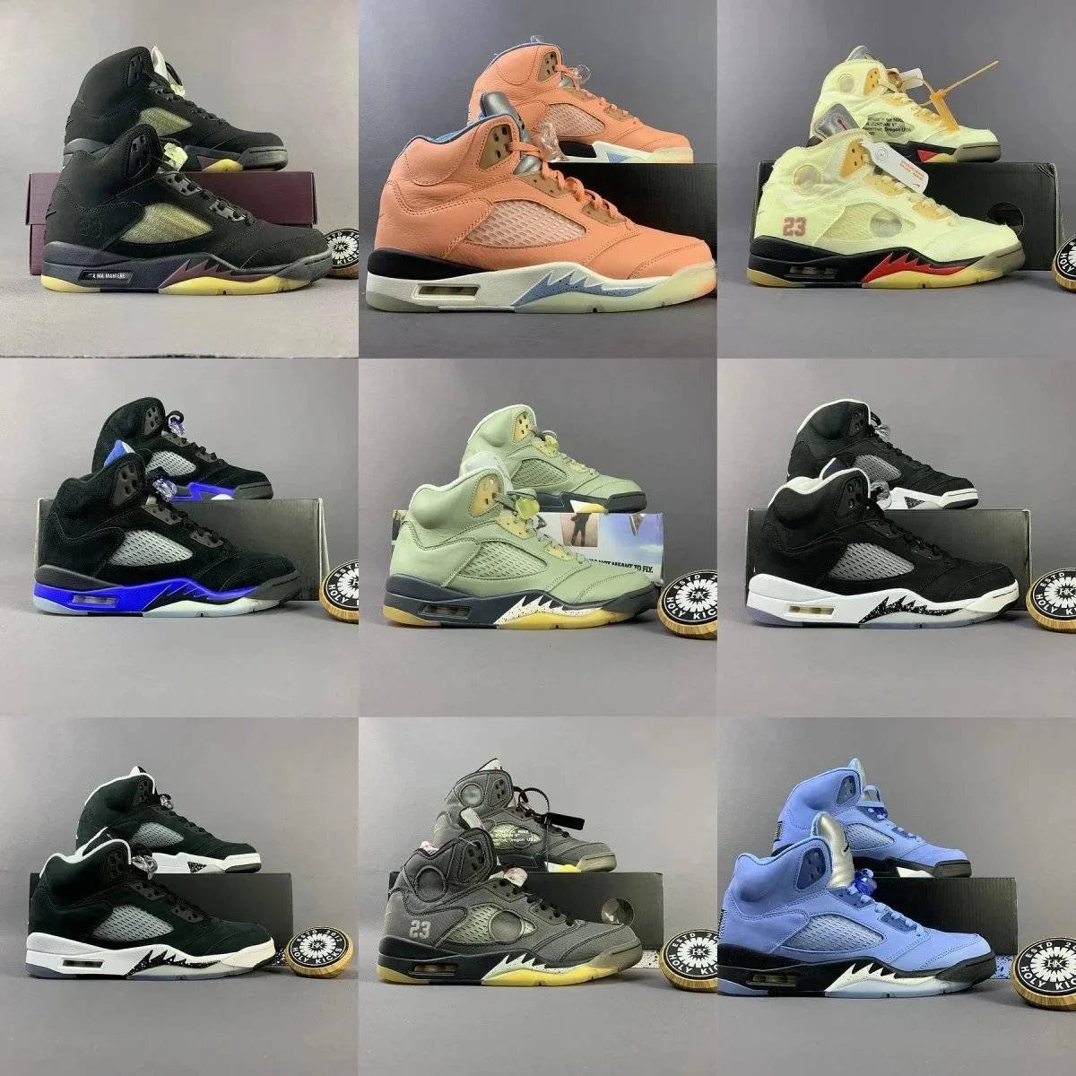 Air Jordan 5 Retro Shoes Men's Sneakers Basketball Style