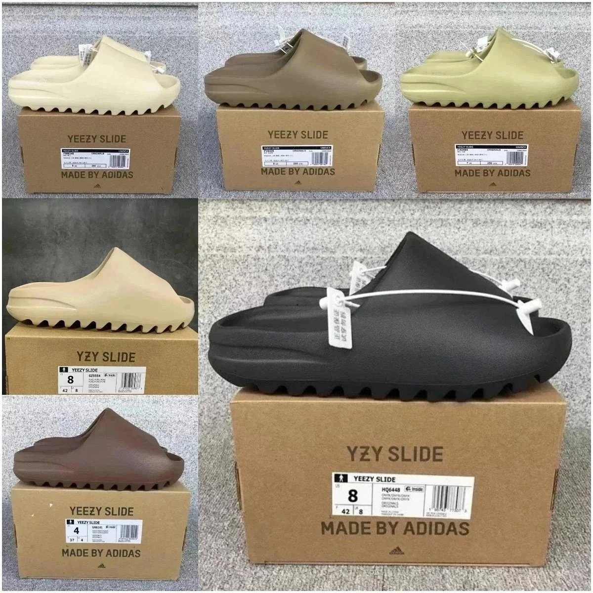 Yeezy Slide Sandals by Adidas - Comfortable Rubber Slides for Men and Women