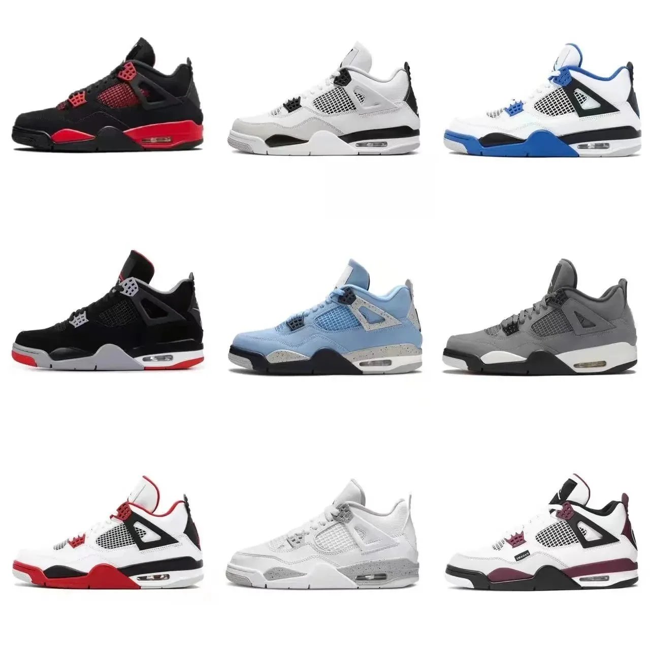 Air Jordan 4 Retro Sneakers Men's Basketball Shoes