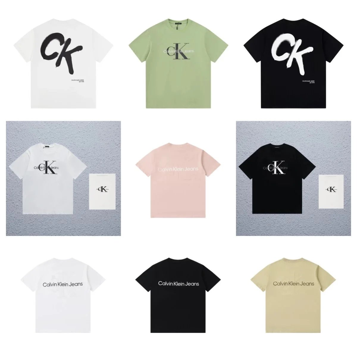 Calvin Klein CK Logo T-Shirt Men's Basic Cotton Tee