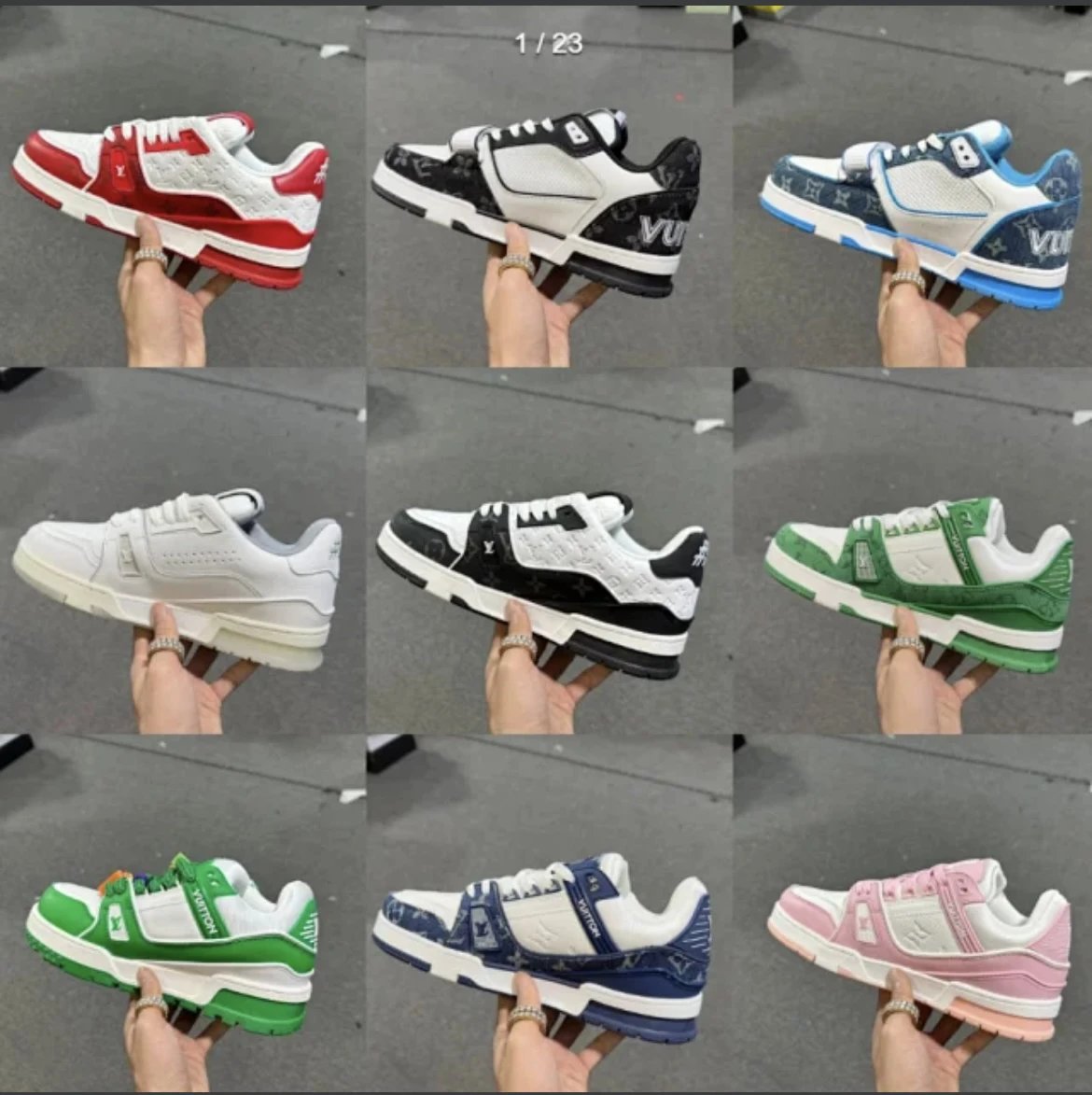 LV x Nike Air Force 1 Low Sneakers Men Women Fashion Streetwear
