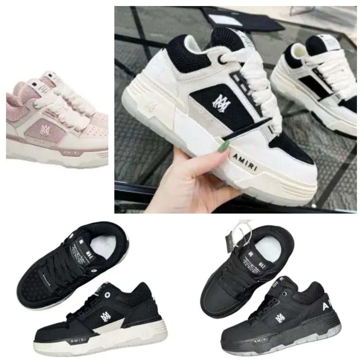 AMIRI Chunky Sneakers for Men and Women Fashionable Street Style