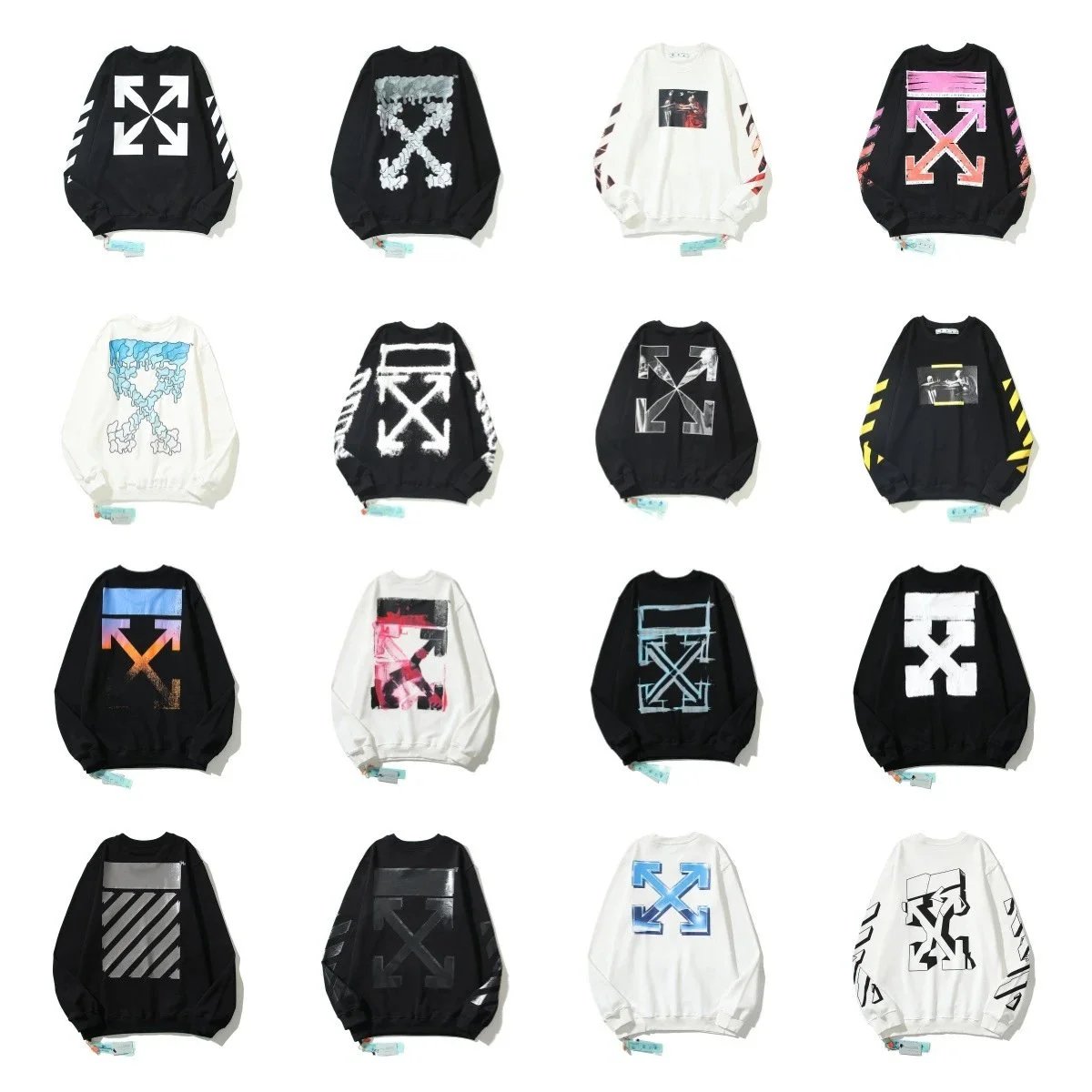 Off-White Arrow Print Sweatshirts for Men and Women
