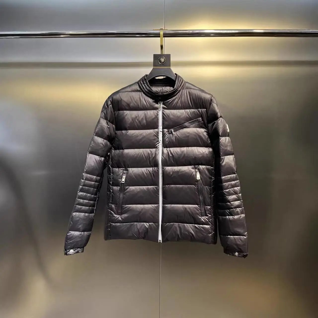 Moncler Black Down Jacket for Men Women Lightweight Winter Coat