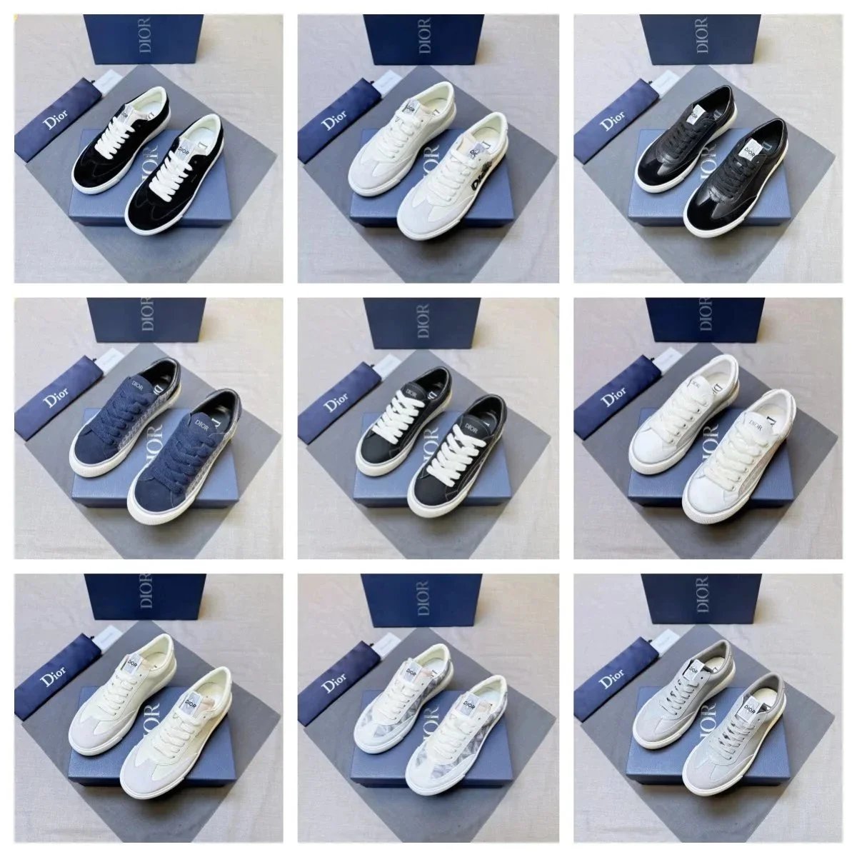 Dior Sneakers Low Top Fashion Casual Shoes for Men and Women