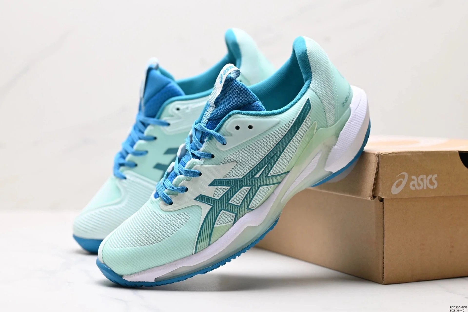ASICS Gel-Kayano 28 Running Shoes for Women Light Blue and Mint
