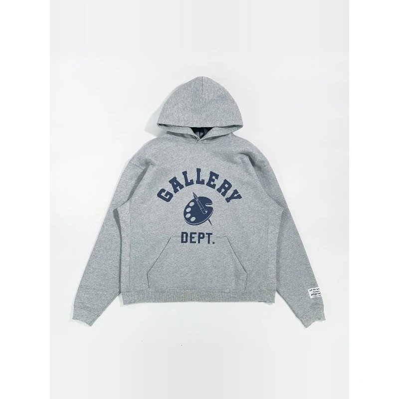 Gallery Dept. Gray Hoodie with Logo Print