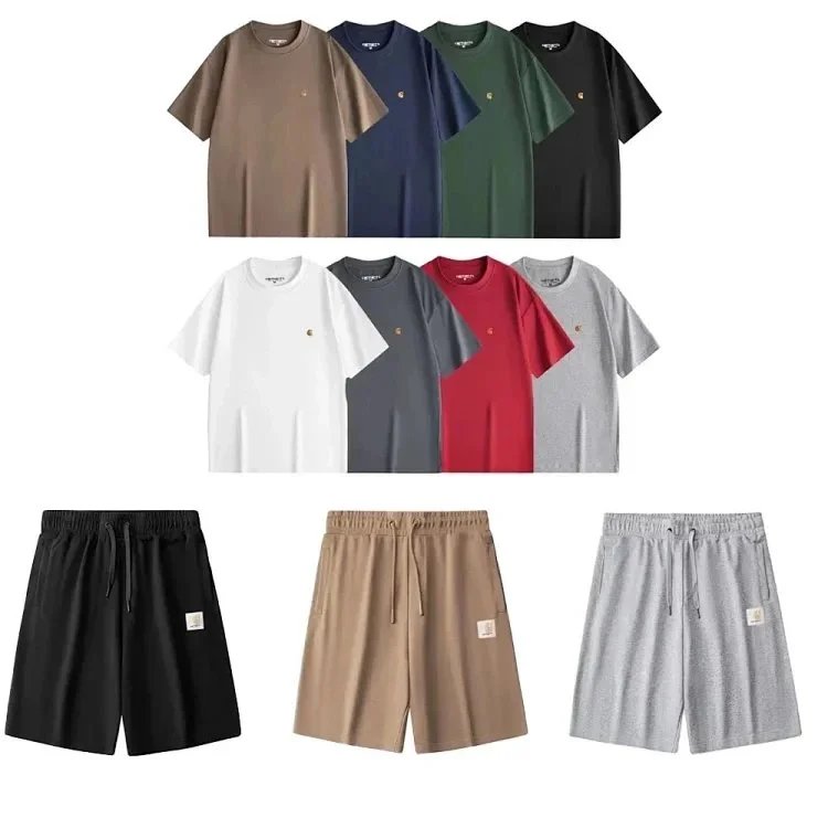 Men's Casual T-Shirt and Shorts Set - Comfortable Everyday Wear