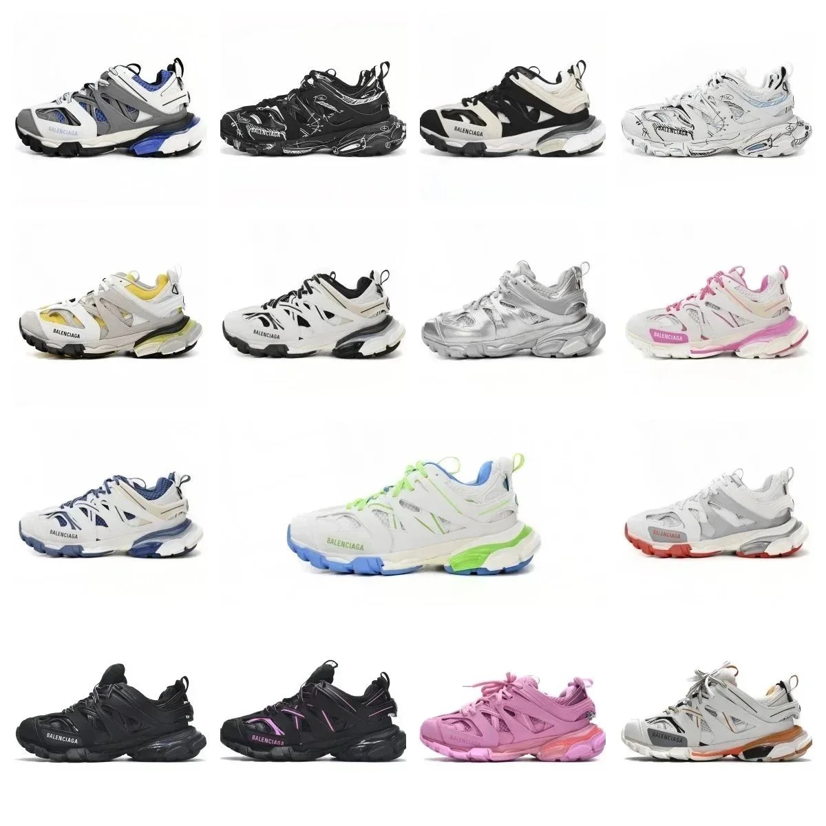 Balenciaga Triple S Sneakers Unisex Fashion Trainers