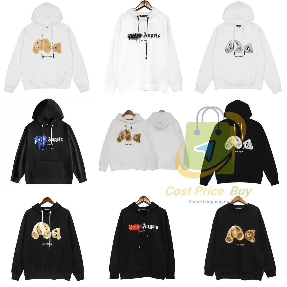 Palm Angels Hoodie Sweatshirt Men Women Streetwear Fashion Logo Print