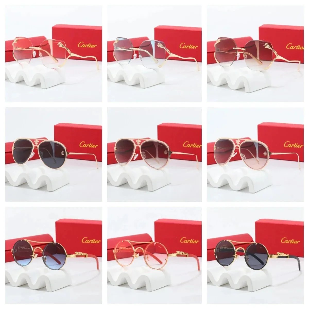 Cartier Sunglasses Fashion Designer Eyewear for Women and Men