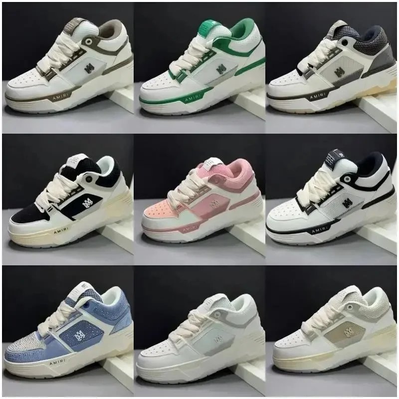 AMIRI Low Top Sneakers for Men and Women Fashionable Street Style Shoes