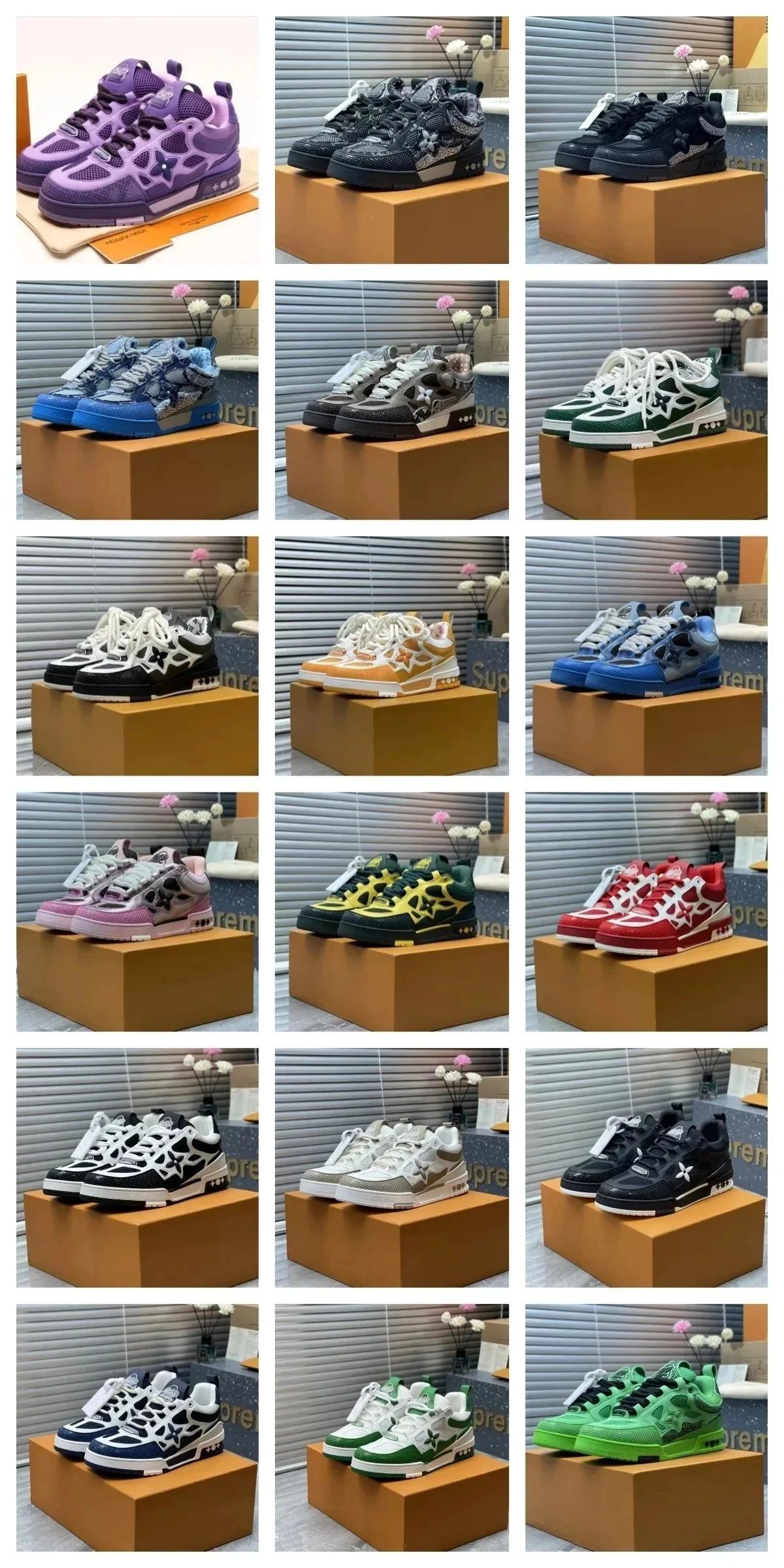 Supreme x Nike Air Force 1 Low Sneakers