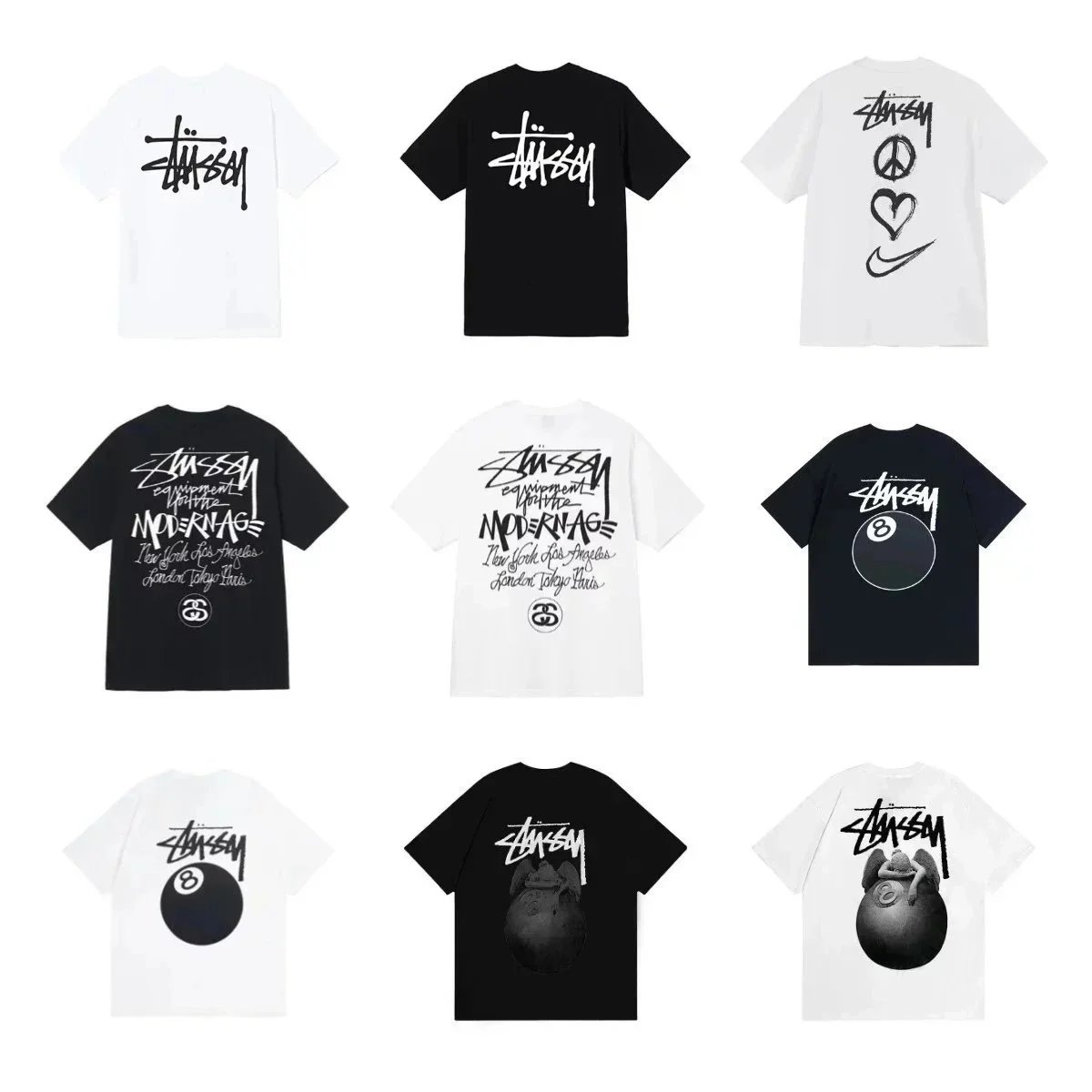 Stussy T-Shirts Collection - Classic Streetwear Design
