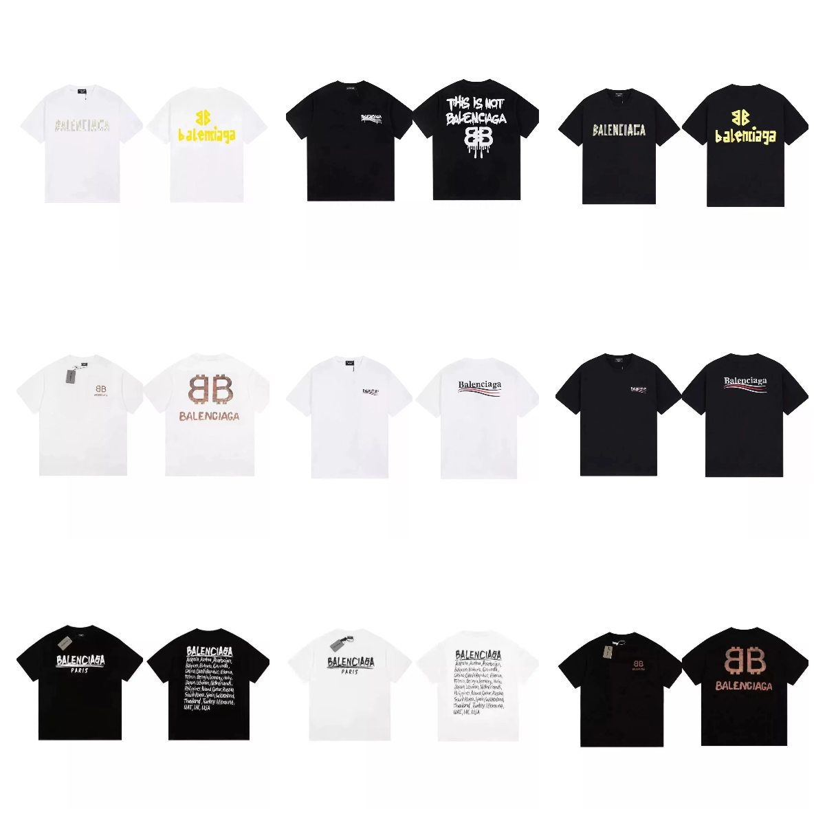 Balenciaga T-Shirts for Men and Women - Fashion Streetwear
