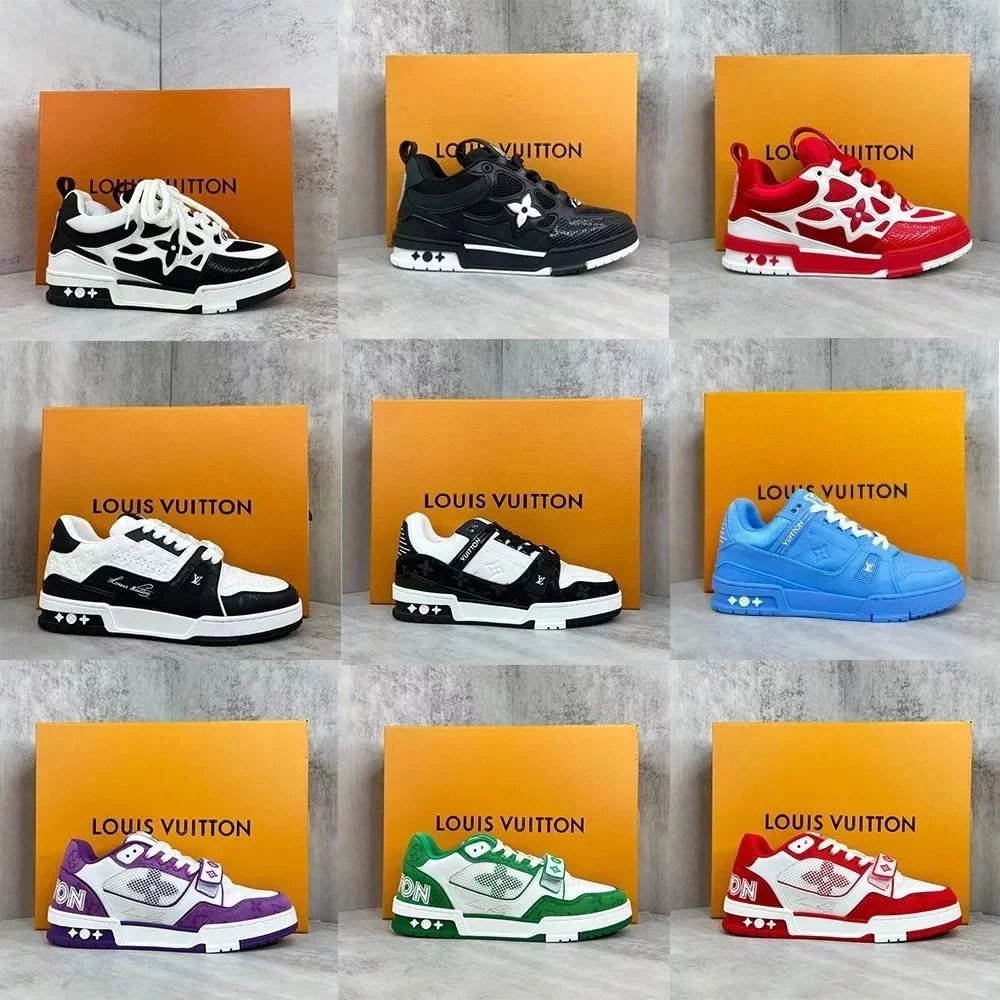 Louis Vuitton LV Trainer Sneakers Men Women Fashion Sport Shoes