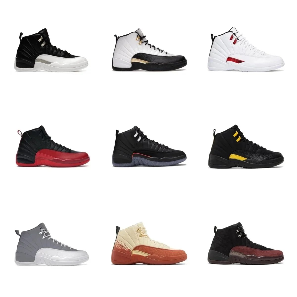 Air Jordan 12 Basketball Shoes Men's High Top Sneakers