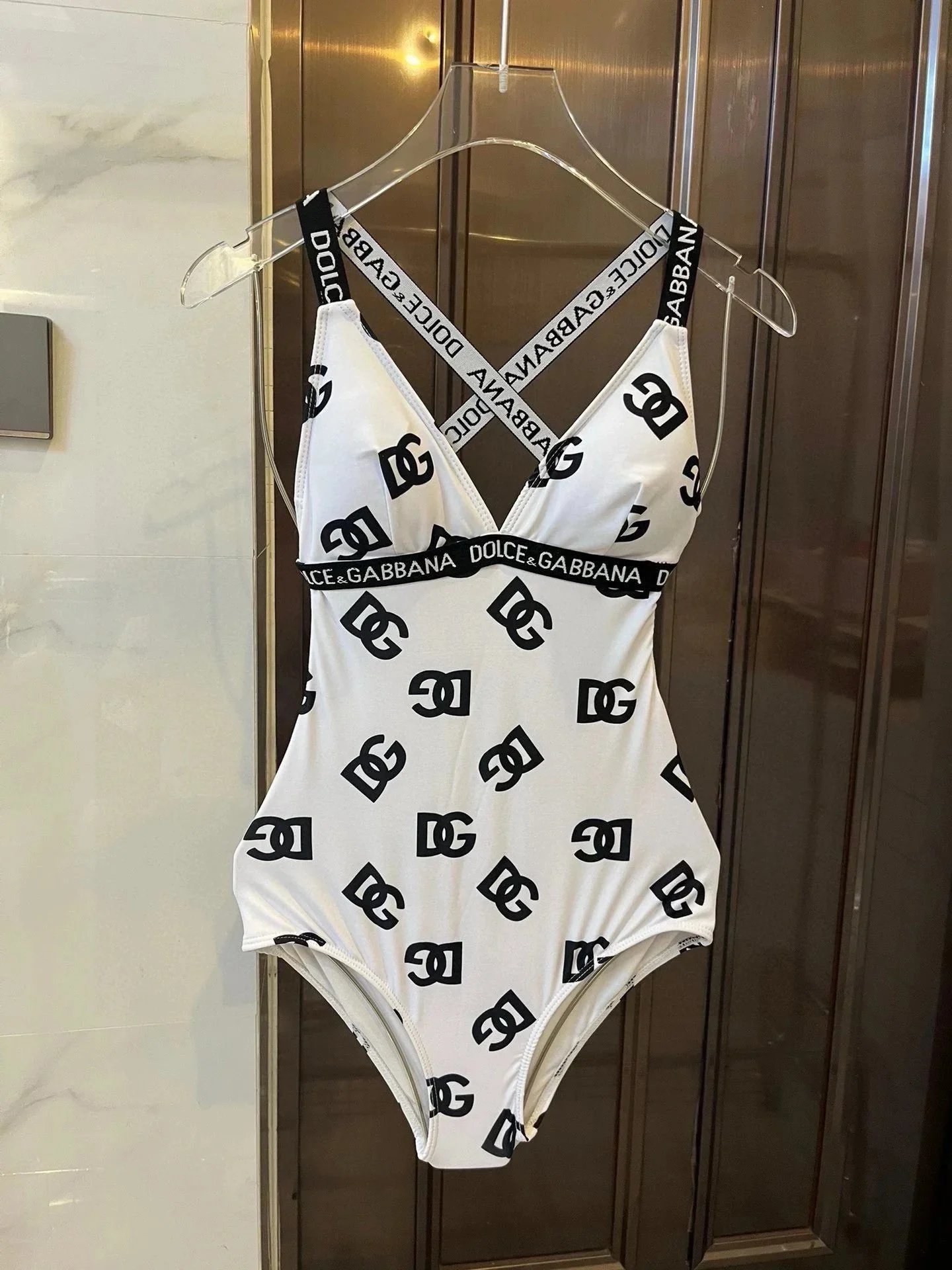 Dolce&Gabbana Logo Print One Piece Swimsuit for Women