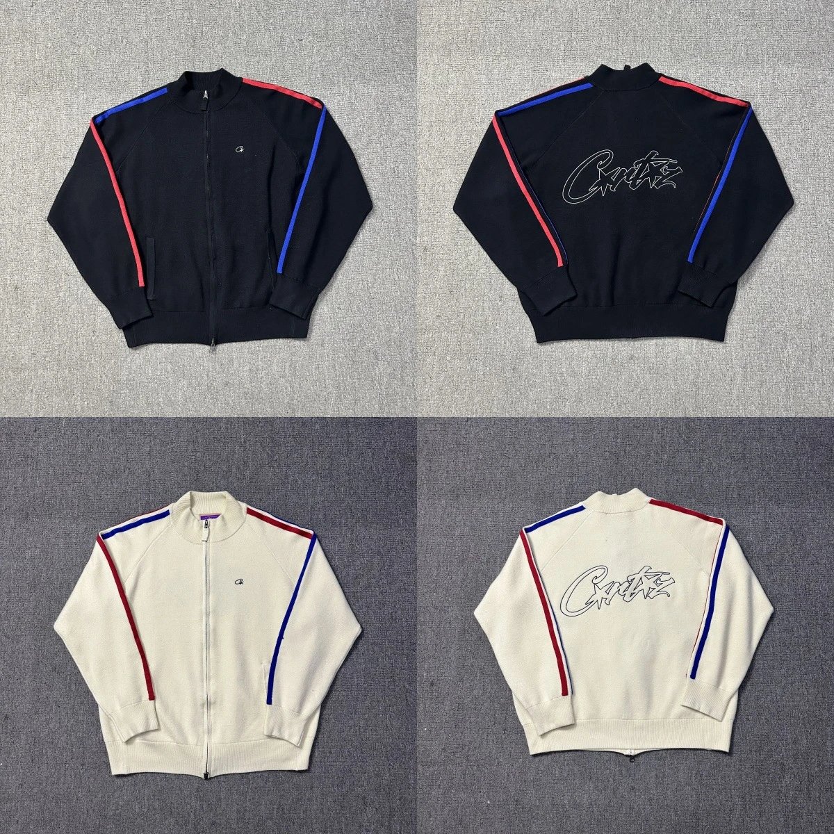 Critz Track Jacket Men's Retro Full Zip Sweatshirt Sportswear