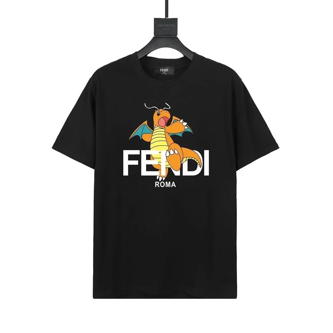 FENDI x Pokémon Charizard T-Shirt Black