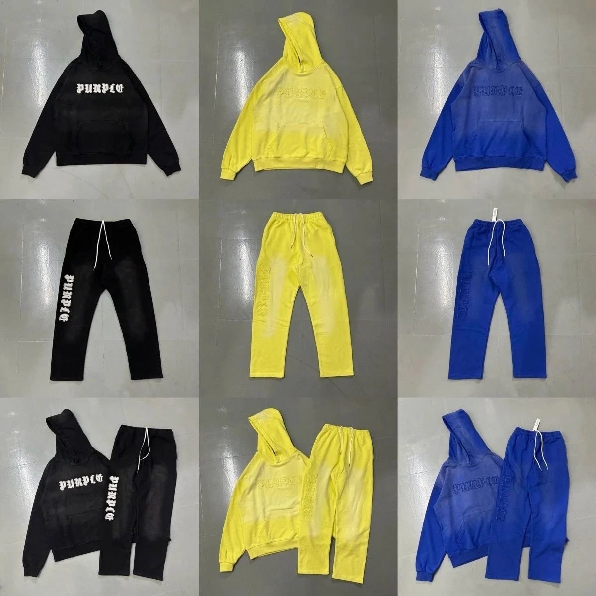 PURPC Hoodie and Sweatpants Set - Casual Streetwear Outfit