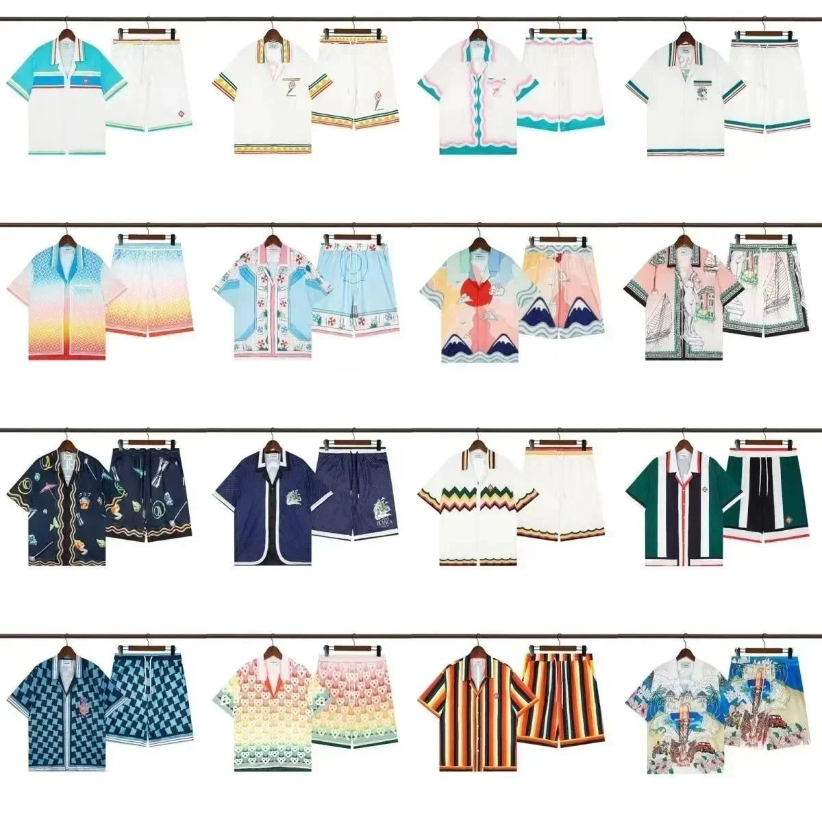 Marni Men's Summer Resort Wear Set - Vibrant Printed Shirts and Shorts