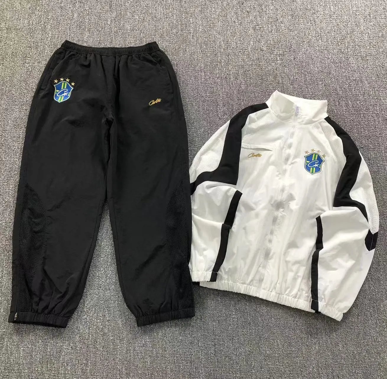 Brazil National Team Inspired Sport Suit Jacket and Pants Set