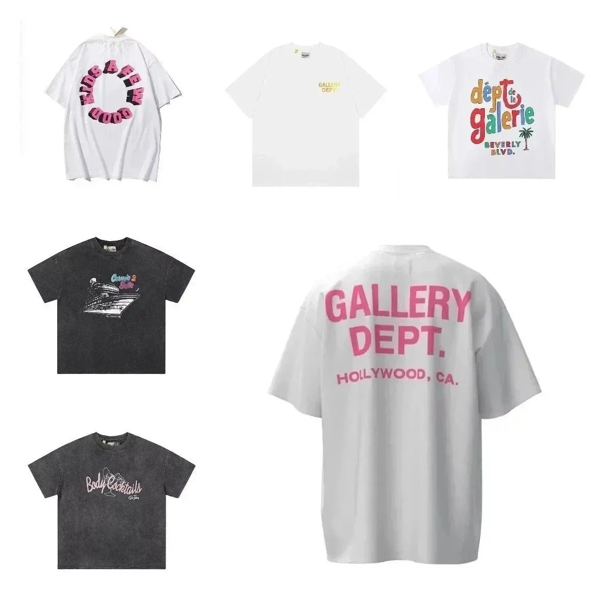 Gallery Dept T-Shirts Unisex Oversized Graphic Tees