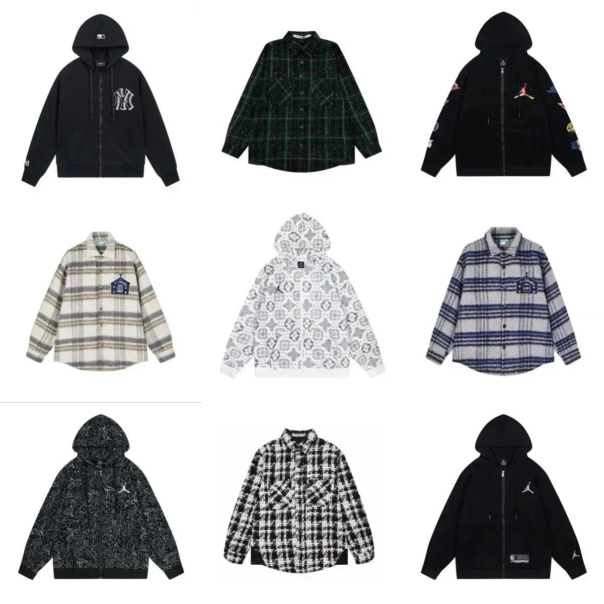 Jordan x MLB Hoodies and Plaid Jackets Collection