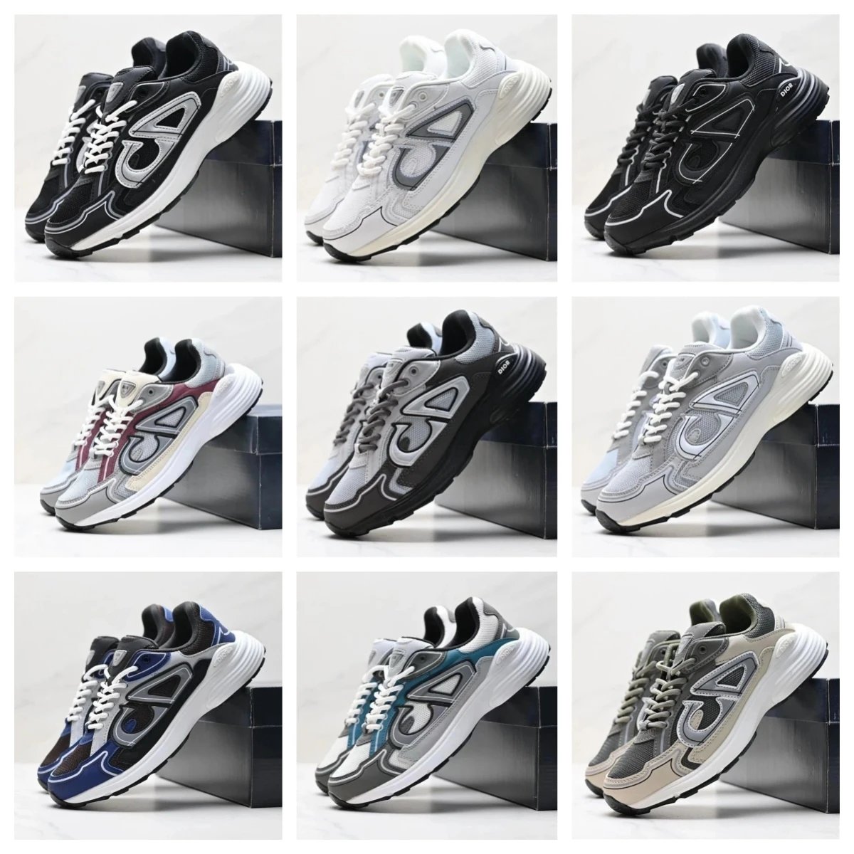 BIOA Retro Running Shoes for Men and Women Lightweight Breathable Sneakers