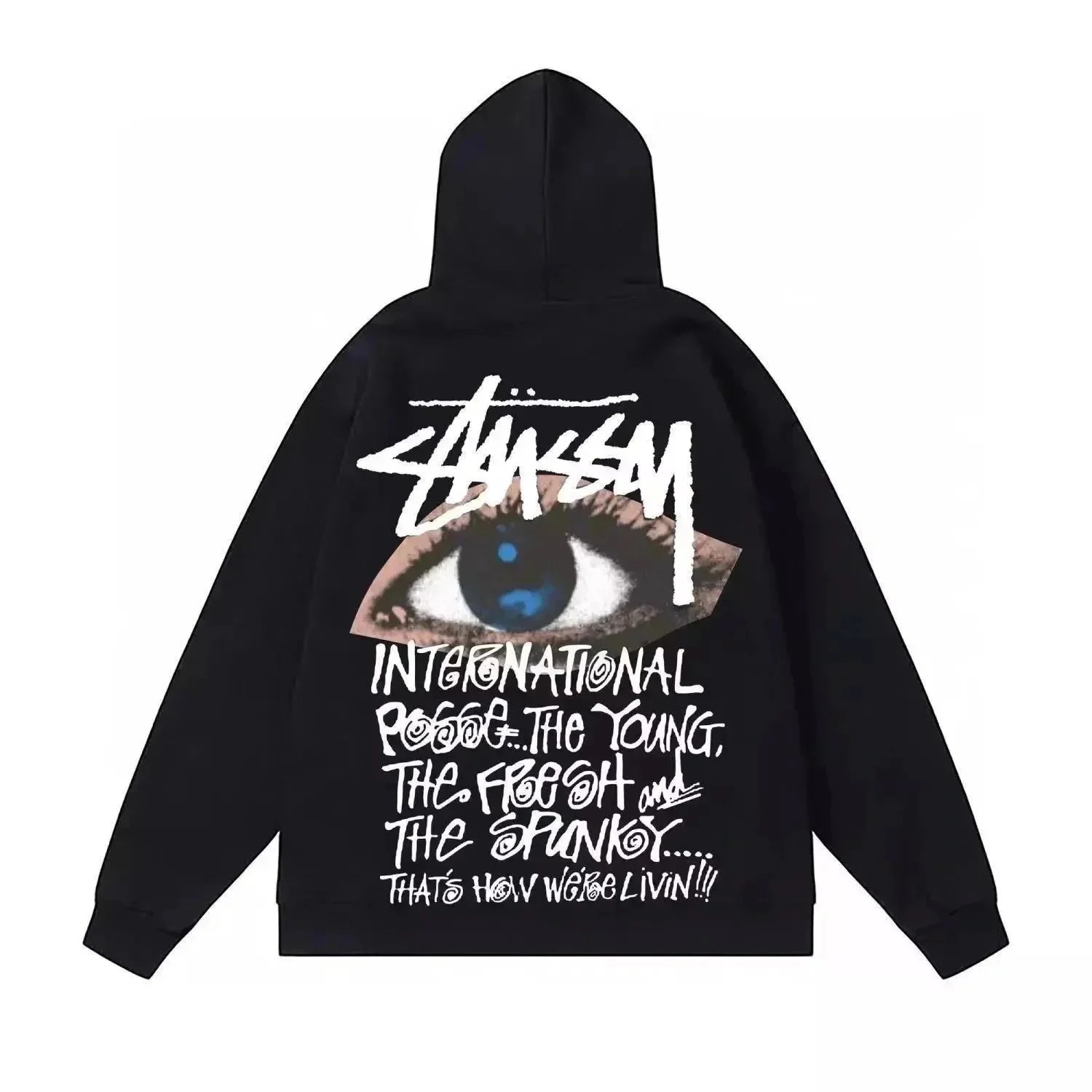 Stussy International Poggy Eye Print Hoodie Black