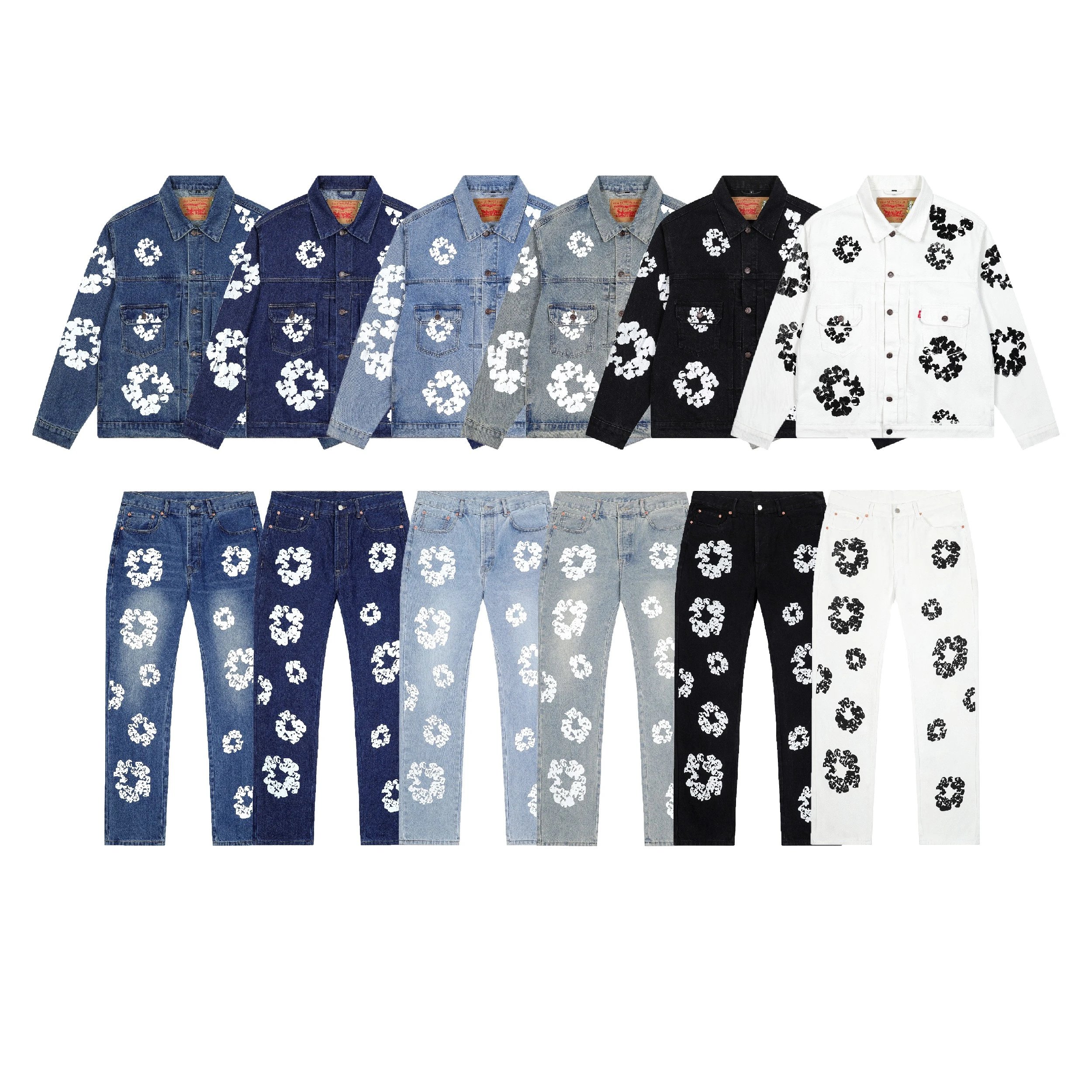 Levi's Floral Denim Jacket and Pants Collection