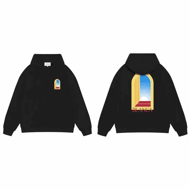 BLANCA Arch Window Print Hoodie Black