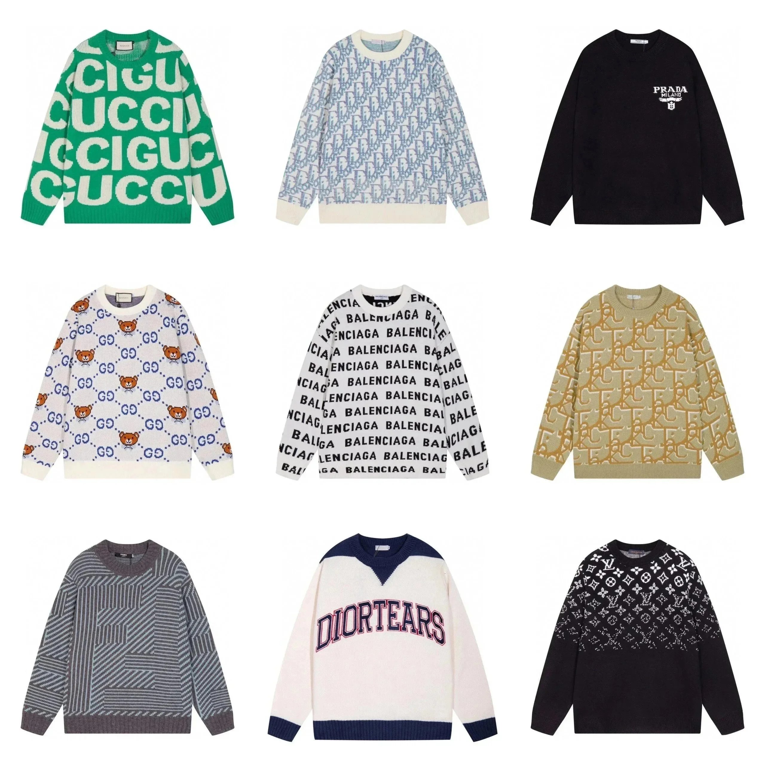 Gucci Logo Knit Sweater for Men and Women