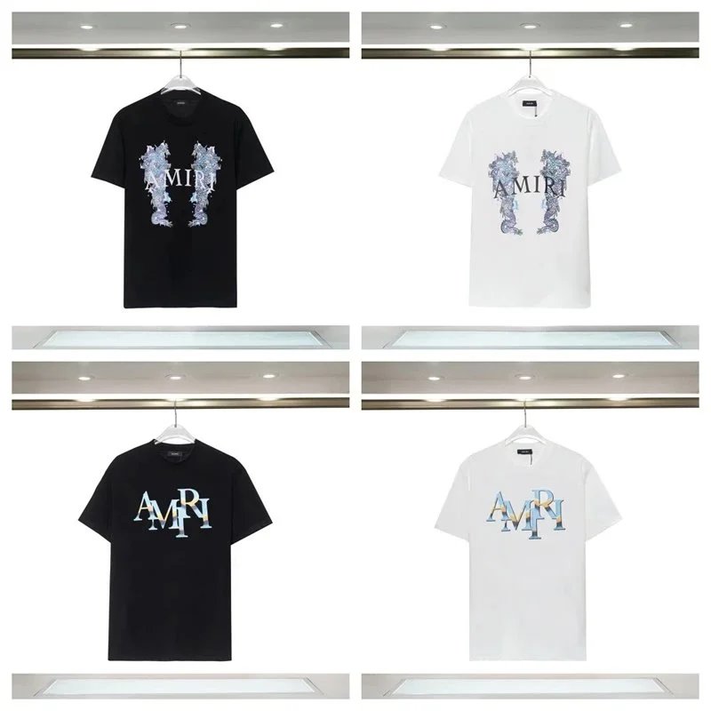 AMIRI Embroidered Logo T-Shirt Black White