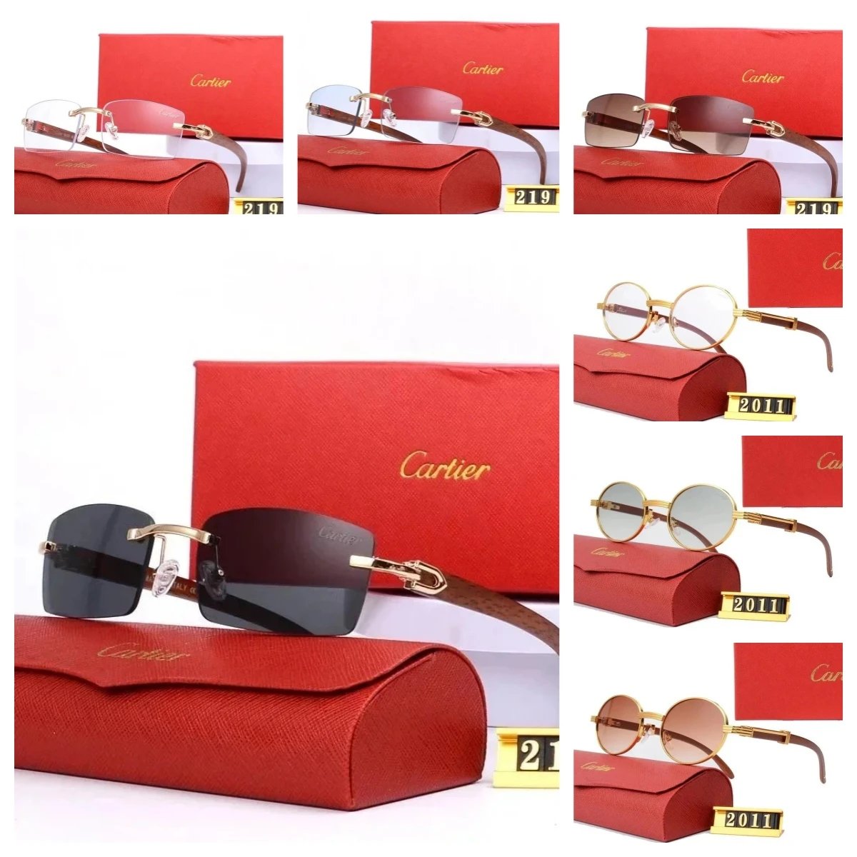 Cartier Sunglasses 219 and 2011 Models Luxury Eyewear