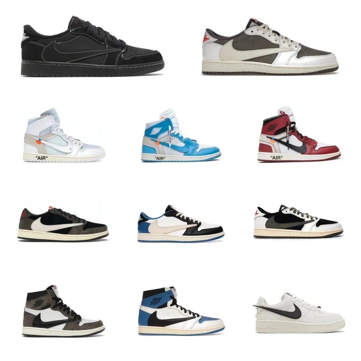 Nike Air Jordan 1 Low and High Sneakers Collection