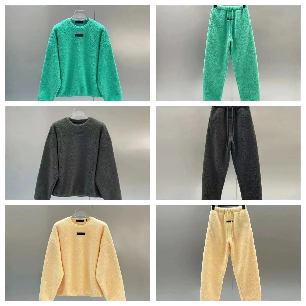 Soft Fleece Sweatshirt and Pants Set for Women - Comfortable Casual Outfit
