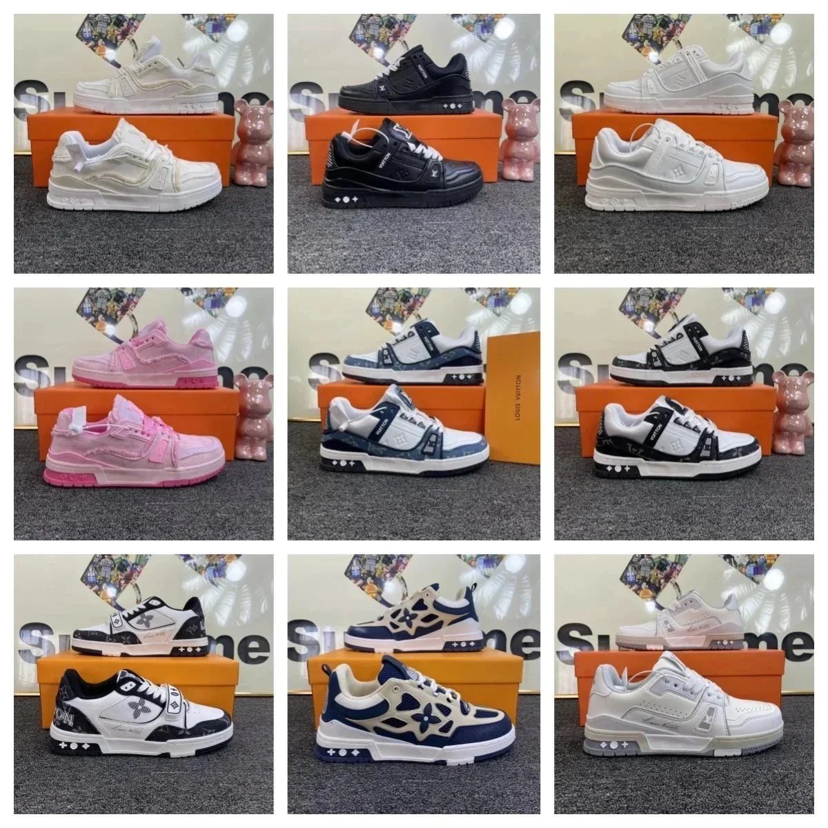 Louis Vuitton x Supreme Collaborative Sneakers Collection