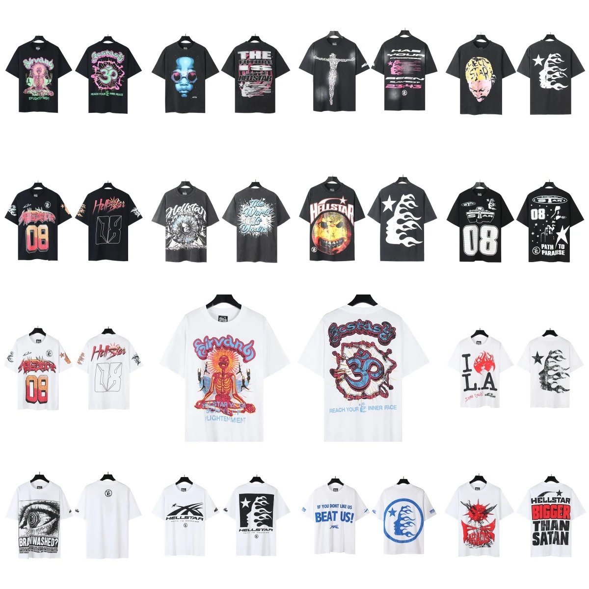 Hellstar T-Shirts Men's Streetwear Graphic Tees