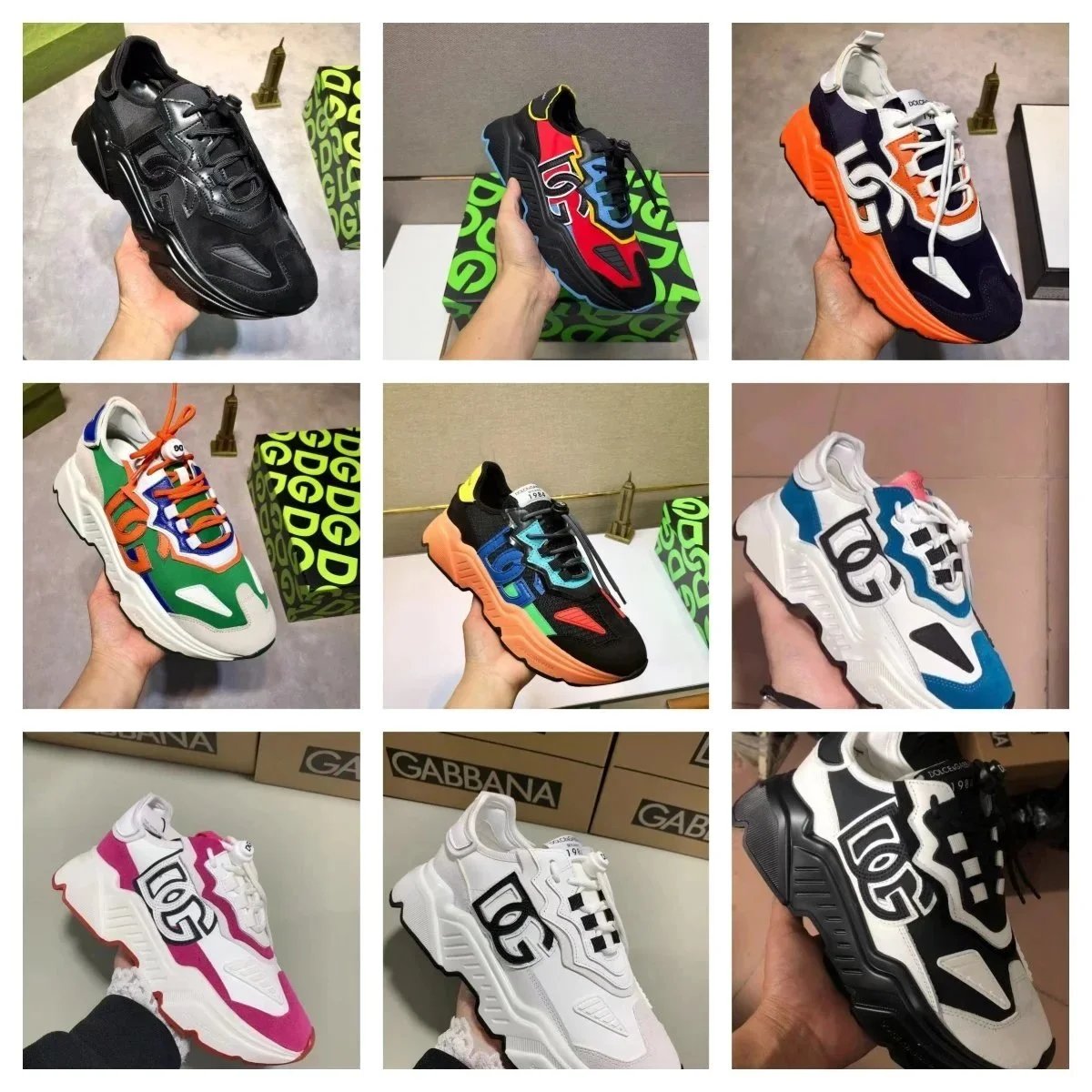 Dolce & Gabbana DG Logo Sneakers Fashion Chunky Trainers