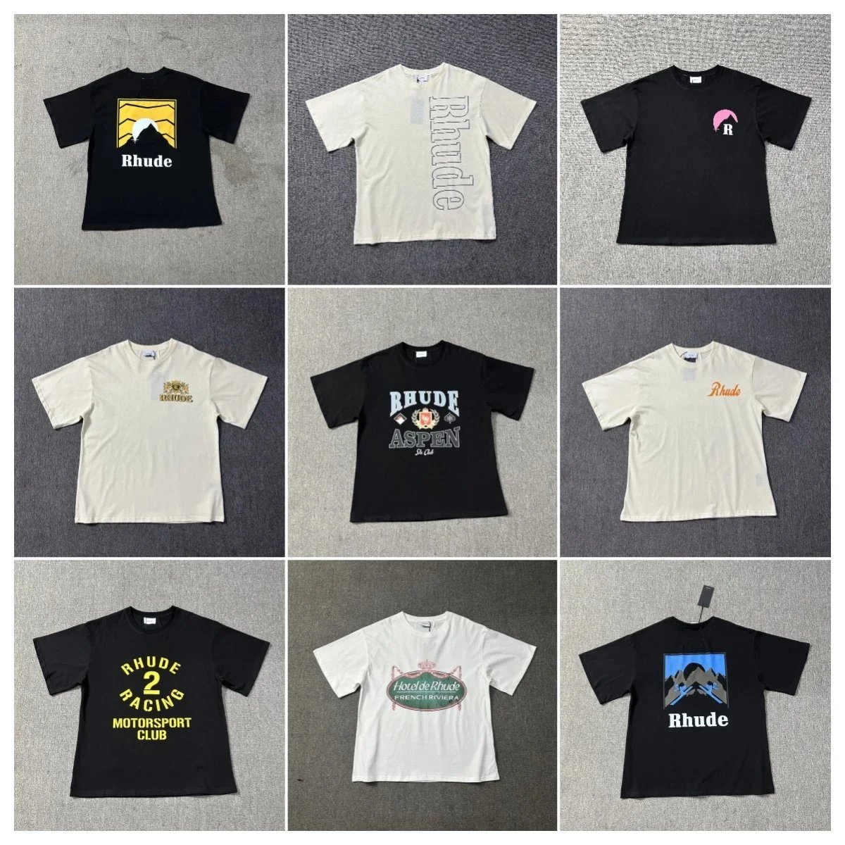 Rhude T-Shirts Collection - Premium Streetwear Tees