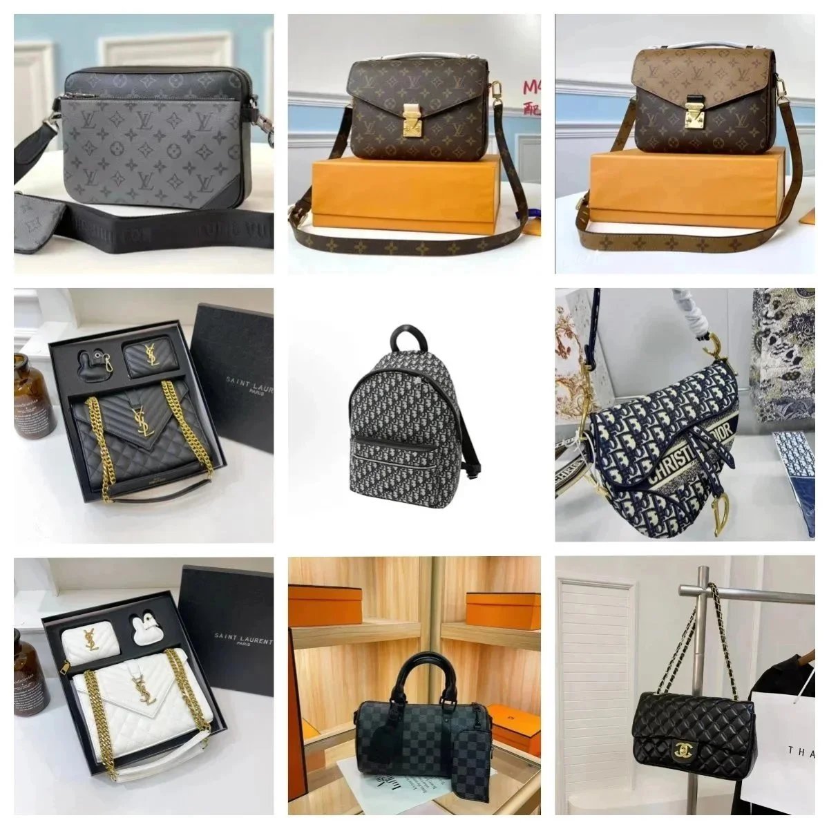 Designer Handbags Collection Louis Vuitton Dior YSL Chanel