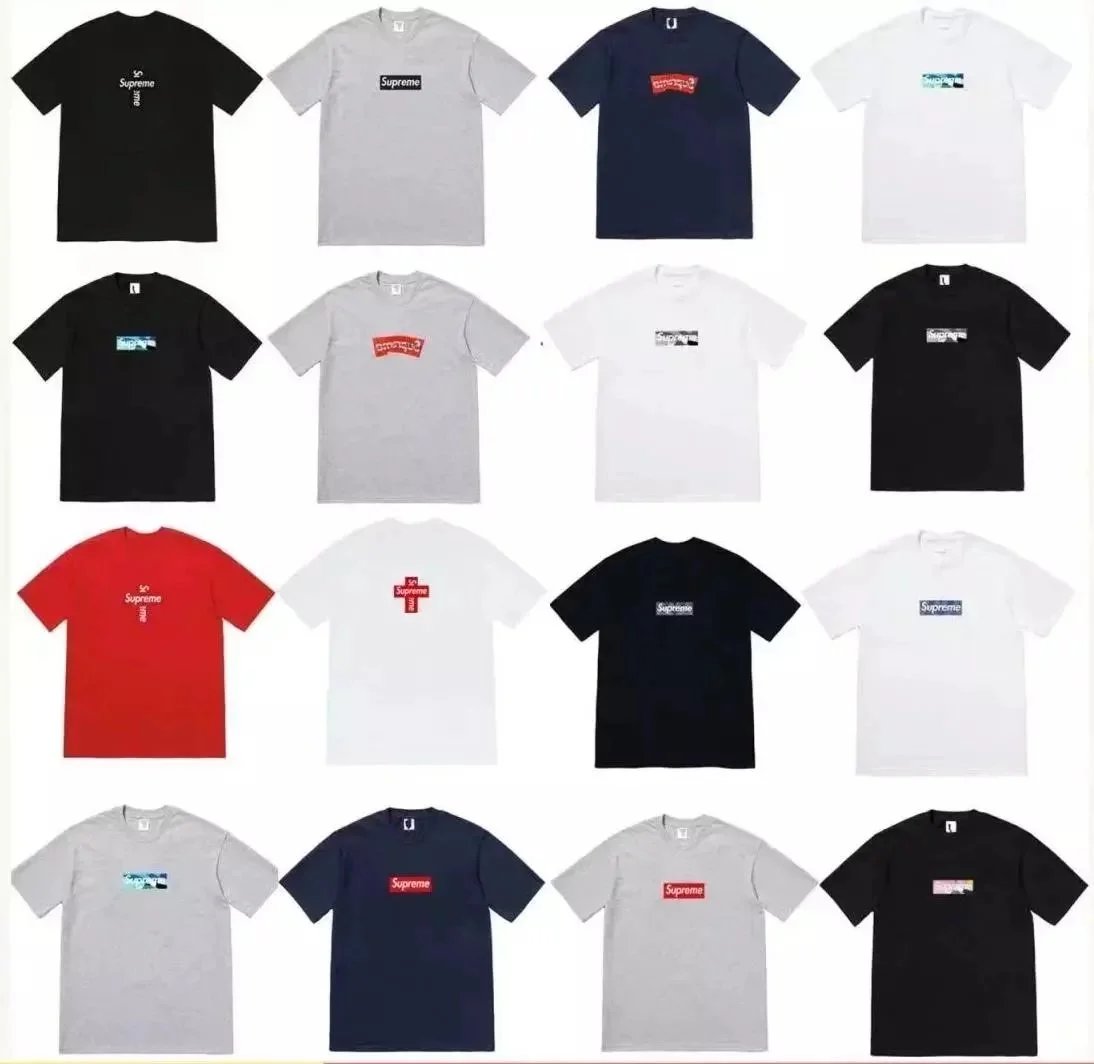 Supreme Box Logo T-Shirt Men's Streetwear Basic Tee