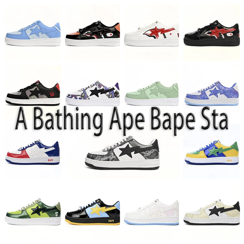 A Bathing Ape Bape Sta Sneakers Men Women Streetwear Fashion Shoes