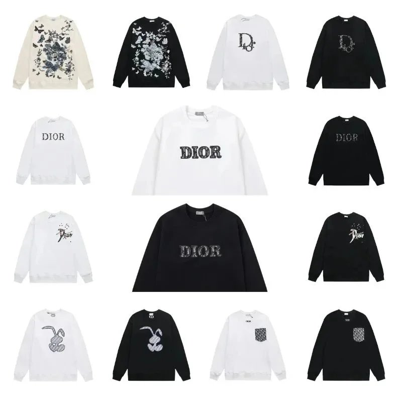 Dior Embroidered Sweatshirts for Men and Women