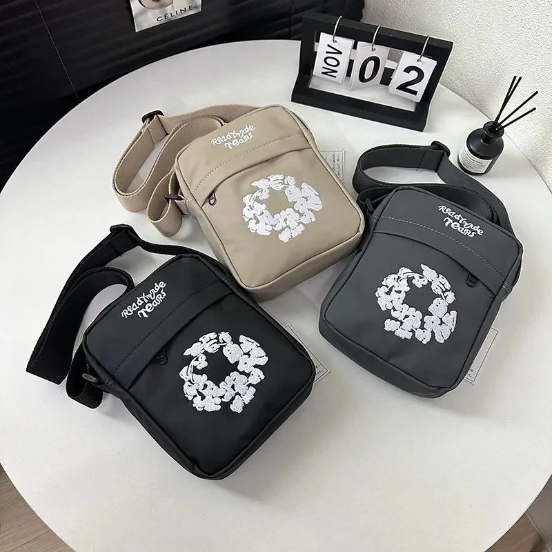 Stylish Crossbody Bag with Floral Embroidery Design