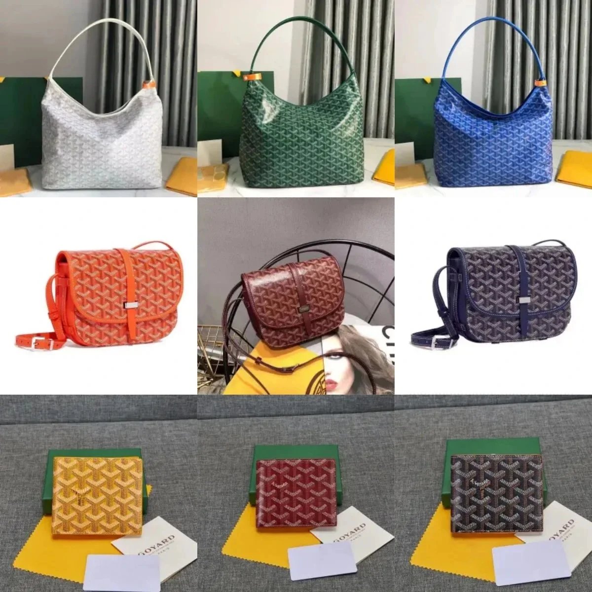 Goyard Monogram Canvas Shoulder Bag and Wallet Collection