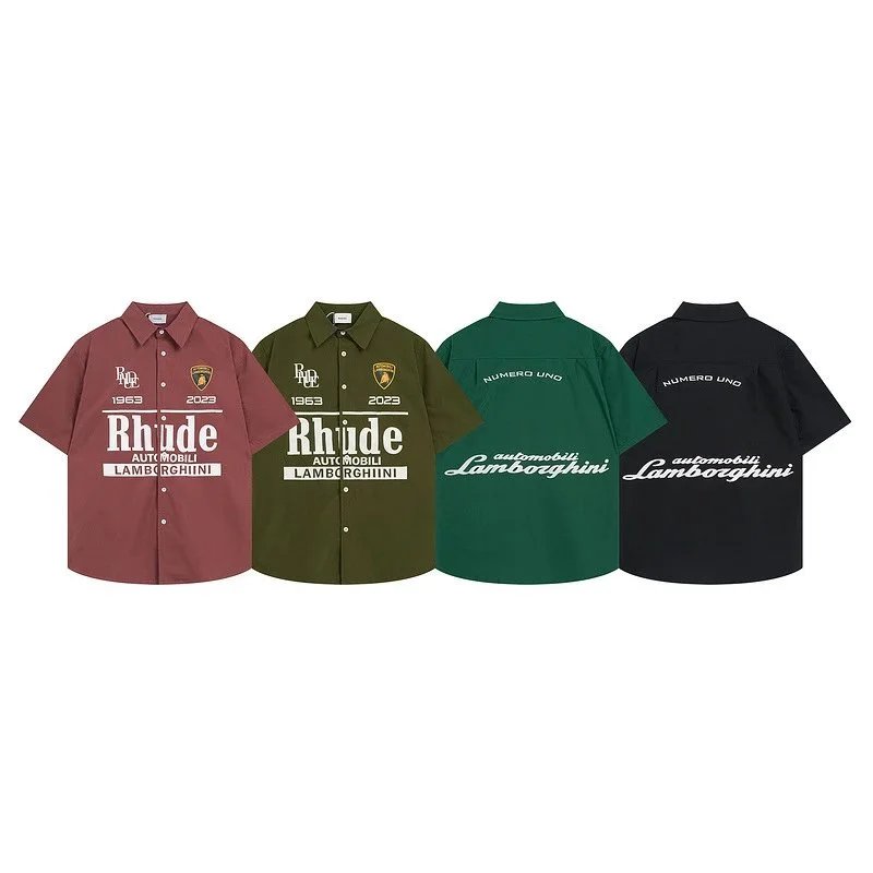 Rhude x Lamborghini Collaborative Short Sleeve Shirt